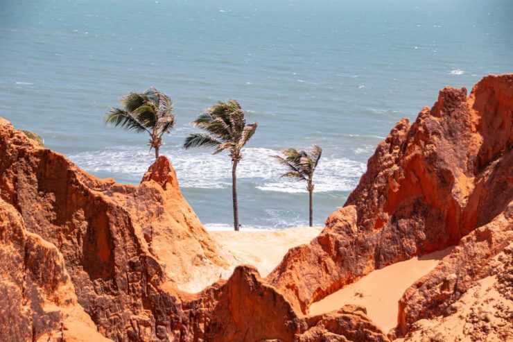 Falésias no Morro Branco, Ceará