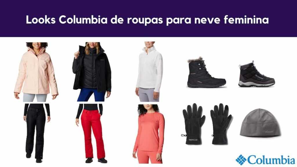 looks roupas para neve feminina