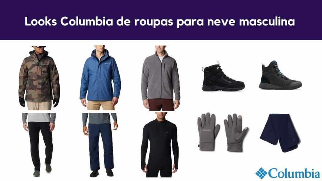 looks roupas para esquiar na neve masculina