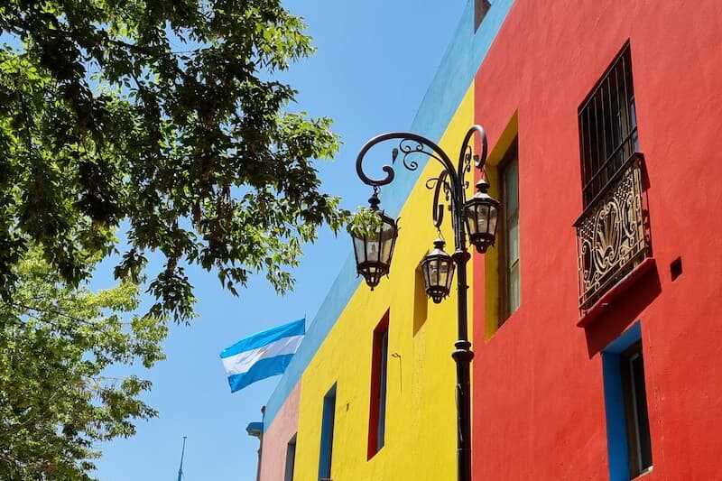 Casas coloridas do Caminito, no bairro La Boca, roteiro Buenos Aires