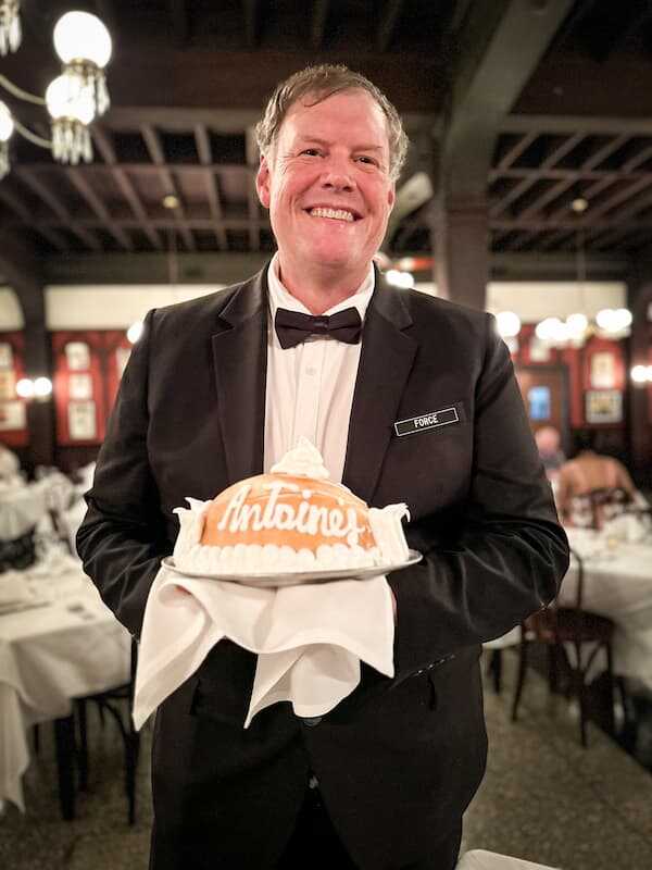 Force, the best waiter ever at Antoine's restaurant